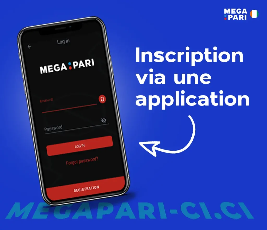 Inscription via une application mobile