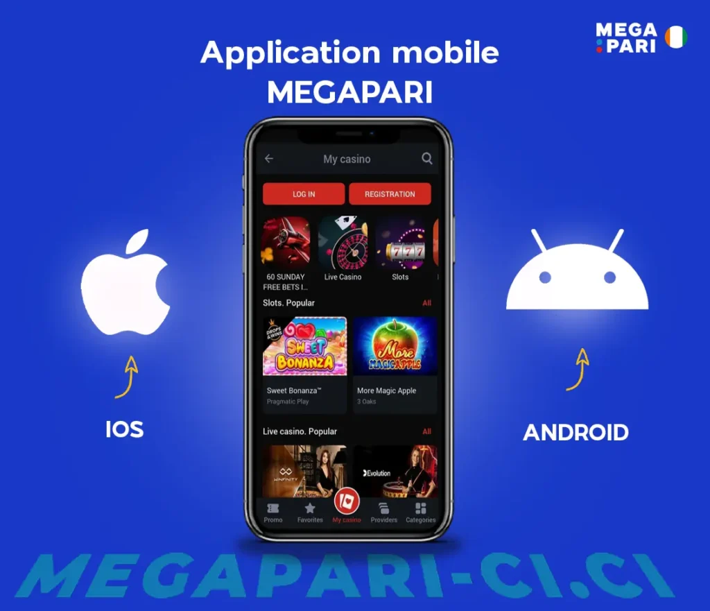 Application mobile Megapari pour Android et iOS