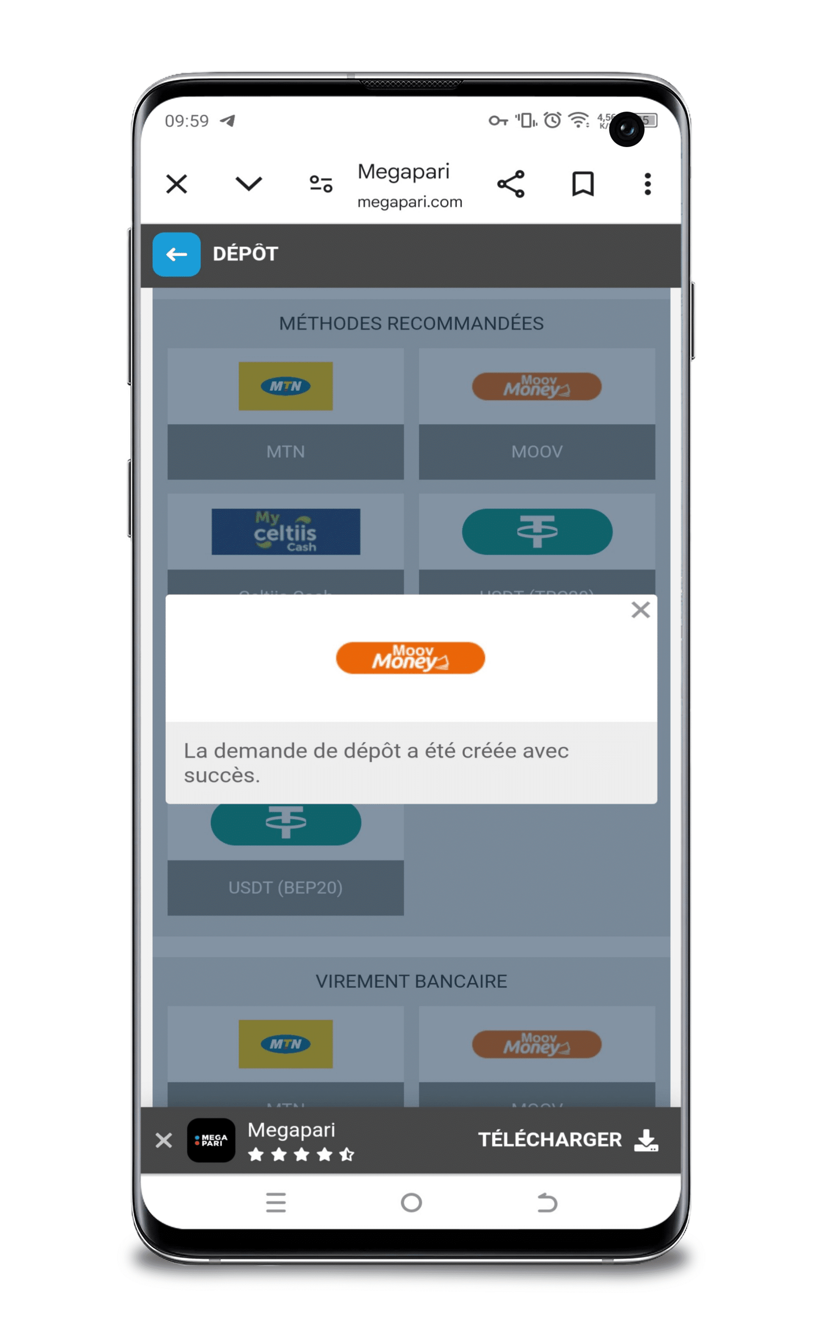 remplir le formulaire de dépot